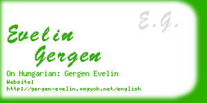 evelin gergen business card